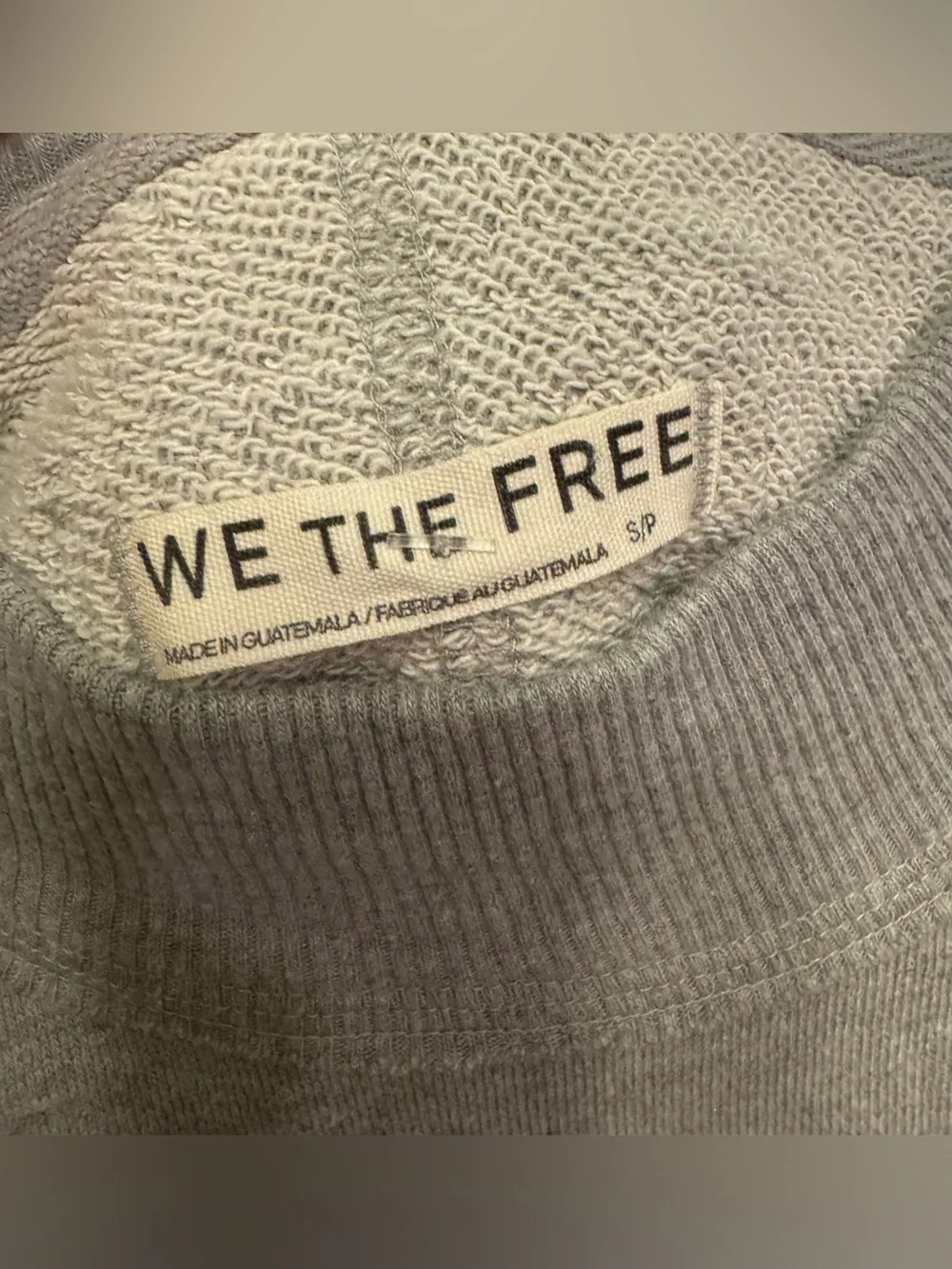 NWT Free People We The Free Palm Springs Pullover - Heather grey - small - Picture 13 of 14